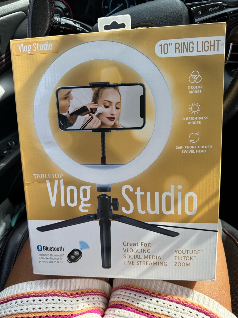 & Other Stories Gold and White 10" Vlog Studio Ring Light